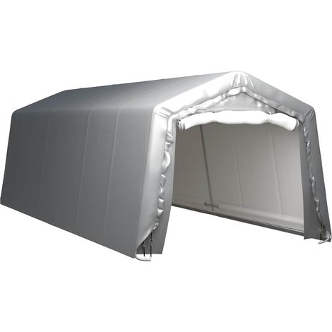 vidaXL Carpa de almacenamiento acero gris 300x750 cm (1/5)