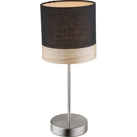 Lampe de table design en textile et bois pour le bureau CHIPSY