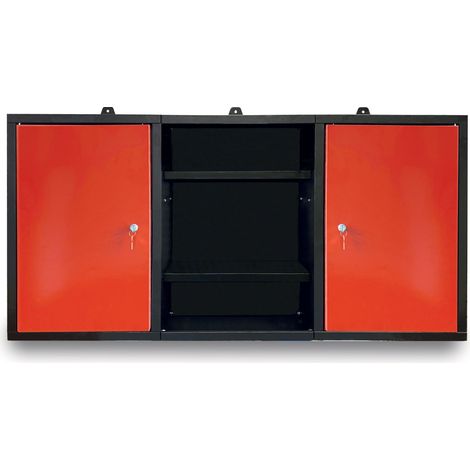 Defpro – Armoire d'atelier 120,5 cm en acier laminé – 2 portes verrouillables – 4 étagères modulables – Capacité 60 kg