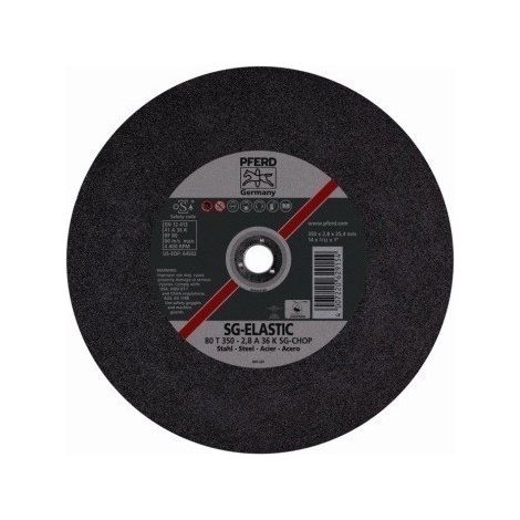 Disco Corte Metal Estacionario  300X4X22,2 Mm Sg-Elastic Pferd