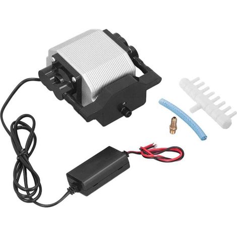 Pompe à oxygène pour Aquarium, petit aérateur domestique, pompe à batterie de voiture, aérateur de pêche 12V, 12V DC 50l, pompe à Air 25W (1/4)