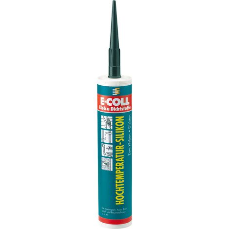 Silicone pour températures élevées, Modèle : Cartouche de 310 ml, Couleur rouge (1/2)