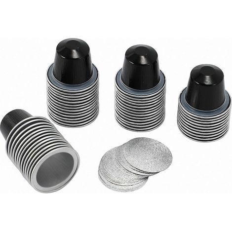 50Sets Refillable Coffee Capsules Cup Disposable Coffee Supplies-- (1/5)