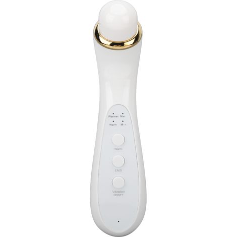 Appareil de massage oculaire EMS, compresse chaude, microcourant, vibration, masseur portable pour le visage et les yeux, blanc (1/5)