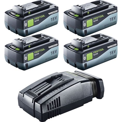 Festool 18V 4x8,0/SCA16 Kit énergie 4x batterie 18 V 8,0 Ah ( 4x 577323 ) + chargeur ( 576953 ) (1/5)