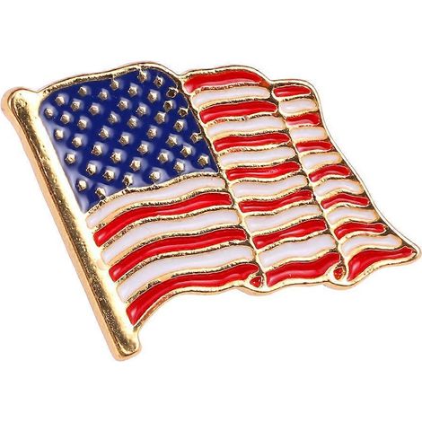 Broche drapeau des États-Unis, insigne drapeau américain, épinglette drapeau américain, épingle de poitrine drapeau américain (1/3)