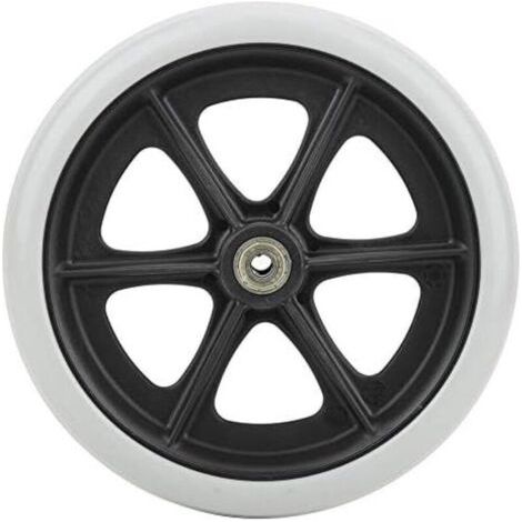 BUNTHAUS Roues avant de fauteuil roulant de 8 pouces, Remplacement Universel De roues en TPR antidérapantes désactivées, accessoires de fauteuil roulant