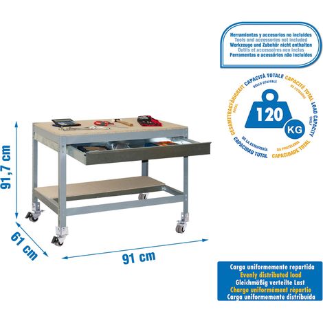 Simonrack Simonwork Mobile BT0 Box Grau Holz 957x91 cm