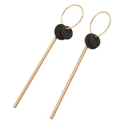 Porte-serviettes de salle de bain sans perçage en acier inoxydable 304, accessoires de salle de bain de luxe noirs et dorés (1/5)