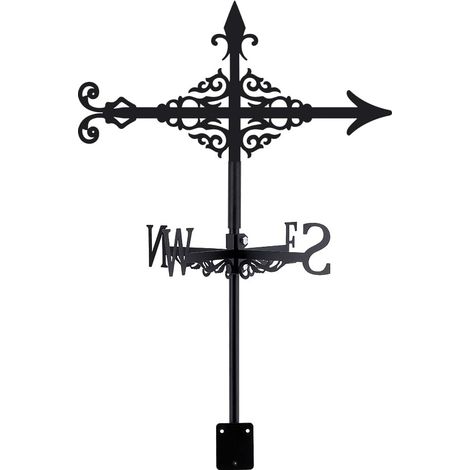 Outdoor Garden Weathervane Arrow Weathervanes with Arrow Design Black Metal Animal Shaped Weathervane Decorative Ornament Garden Outdoor (1/5)