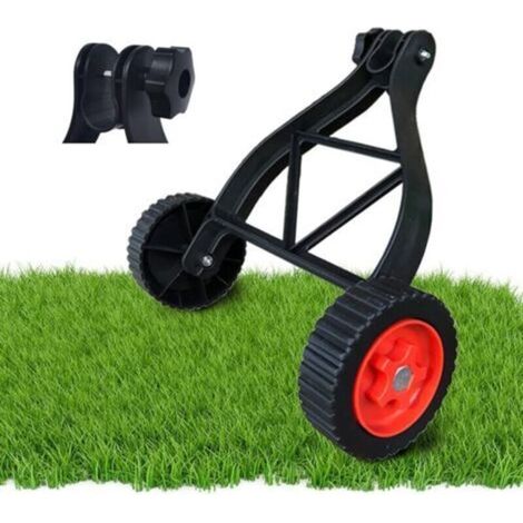 Roues de support ajustables pour coupe-bordures – Réduction de fatigue – Compatibles avec tubes de 0,98 à 1,2 pouces – Installation facile (1/4)