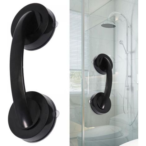 Large Glass Door and Window Handles, Exterior Door Handle, Suction Cup Shower Handle, Bathroom Sliding Doors (1/4)