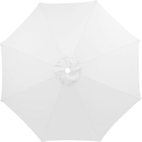 Ersatzbezug für Sonnenschirm, 8 Streben, 3 m, wasserdicht, UV-beständig, Ersatzstoff, weiß