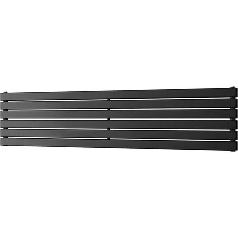 Typhoon Axis - Black Horizontal Radiator H408mm x W1800mm Double Panel (1/3)