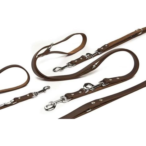 Corde de traction d'entraînement en cuir marron Beeztees 200 x 1,2 cm 736401