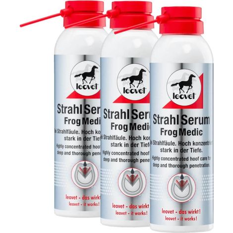 Leovet Strahlserum Spray 3 x 200 ml Hufpflege bei Strahlfäule Pferdepflege Huf