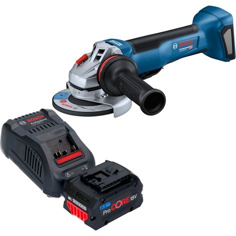 Smerigliatrice angolare a batteria Bosch GWS 18V-10 P Professional 18 V 125 mm Brushless + 1x batteria ProCORE 5,5 Ah + caricabatterie (1/5)