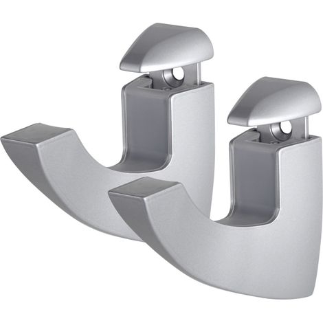 Dolle Metallclip-Set Scoop Maxi verstellbar 0,6-2,5 cm weiß 2 Stück Wandregal (1/2)