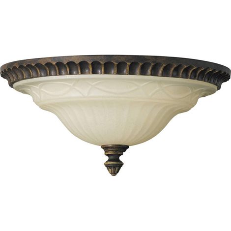Elstead Drawing Room - Plafoniera a filo 2 luci noce, attacco E27 (1/5)
