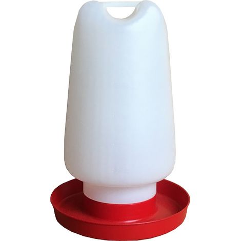 Buveur en plastique pour la volaille, les poulets et autres oiseaux - 6 l