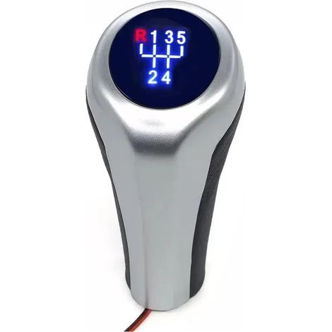 Pommeau de levier de vitesse 5/6 vitesses pour transmission manuelle, compatible avec BMW E46, E90, E91, E92, X1, X3, X5 (5vitesses) (1/4)
