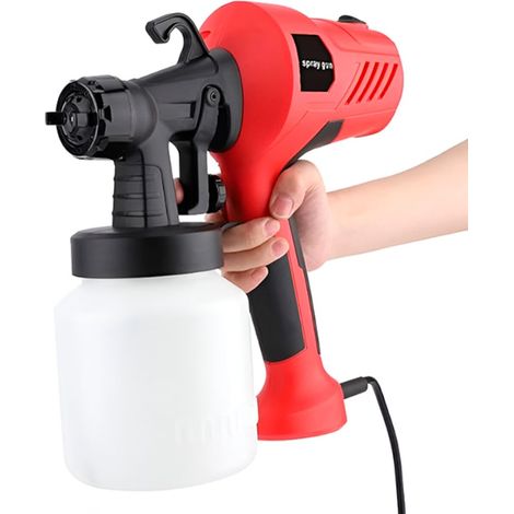 Pistolet à peinture électrique, application rapide et facile, couvre sans effort de grandes surfaces, répartition uniforme, sans coulures, gain de temps, 800 ml, 1,2 kg - PAINTJET (1/5)