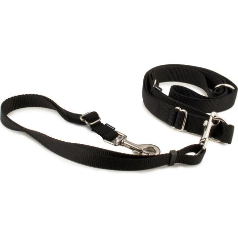 Laisse Mains Libres pour Animal Domestique Noir (1/5)