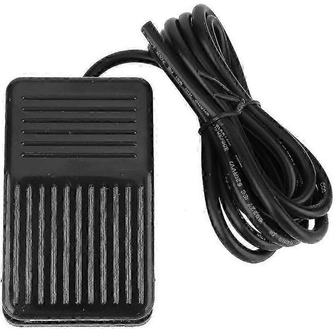 Pédale de commande momentanée noire pour TFS-01, 250 V CA, 10 A, antidérapante, câble de 2 m, 2025 (1/5)
