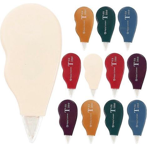 Packung mit 12 weißen Korrekturbändern, Korrekturbänder für die Schule, tragbare Korrekturbänder – 6,50 x 3,00 x 1,50 cm (1/4)