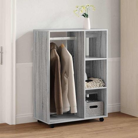 Kleiderschrank Grau Sonoma 80x40x110 cm Holzwerkstoff