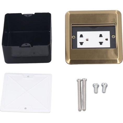 GARRYFIZH Prise de Sol Multifonction En Acier Inoxydable Encastrée Pop Up AC250V pour Intérieur Bureau