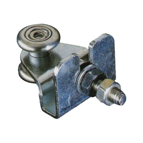 Deslizante fijo Ø24 mm – 2 rodamientos torneados – con placa y tornillo 8 MA – Comunello Art.38