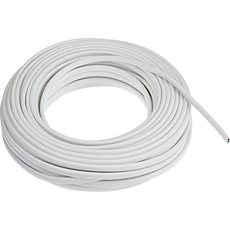 Electraline 10904 Piattina Indivisibile H03VVH2-F, Sezione 2x0.75 mm, 20 mt, Bianco (1/4)