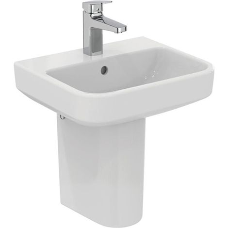 Ideal Standard I.Life B Basin and Semi Pedestal 450mm Wide - 1 Tap Hole (1/3)