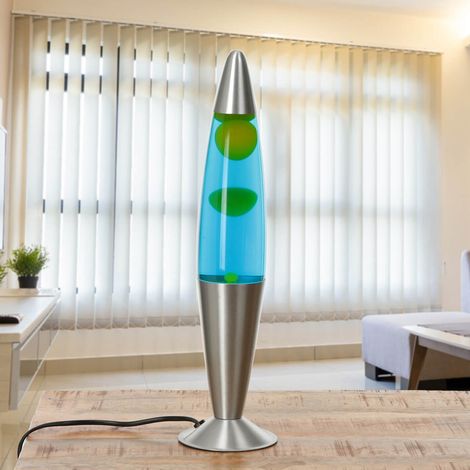 Frische Lavalampe Blau Wachs Gelb Retro Design JENNY