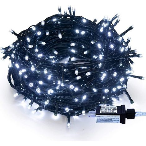 Guirlande lumineuse 20m 200 LED Blanc froid illumination intérieur extérieur guirlande de Noël éclairage décoration,Blanc Froid (1/5)