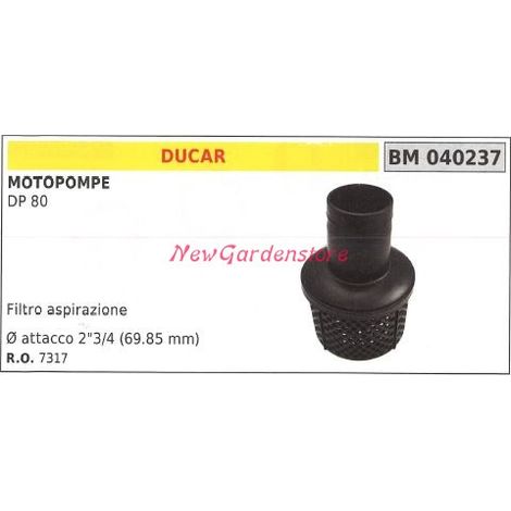 Filtro aspirazione DUCAR motopompa DP 80 040237