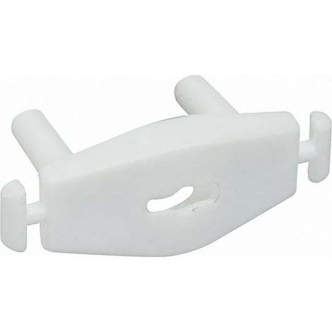Copriprese tipo C/E/F, L.35mm, H.13mm, P.24mm, PVC bianco, 12 pezzi.