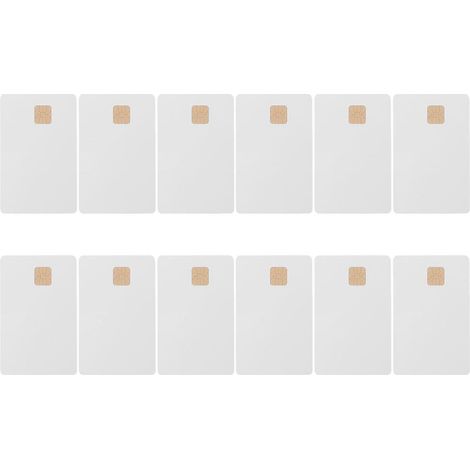 12 cartes blanches à puce intégrée pour le contrôle d'accès. (1/5)