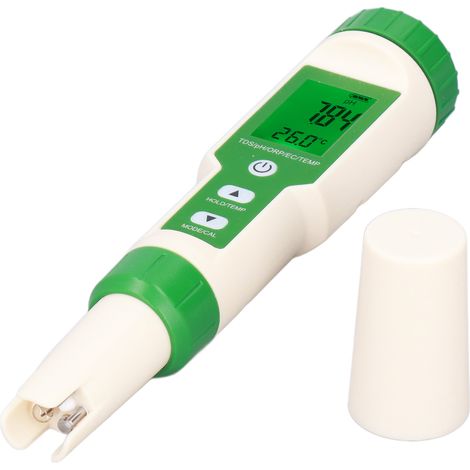Testeur de pH numérique avec rétroéclairage - Mesure précise de la qualité de l'eau - Détecteur 5 en 1 (pH, TDS, EC, ORP, Température) (1/5)