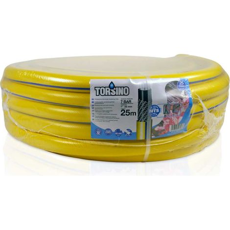 Torsino PVC-Wasserschlauch 1 Zoll (Ø 25 mm) x 25 m Länge (1/4)