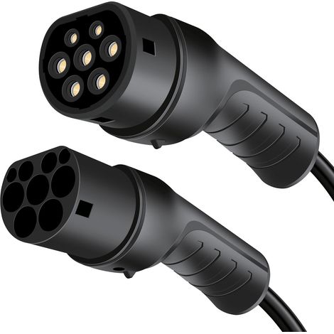 Ladekabel für Elektroautos Typ 2 11 kW 3-phasig 16 A LogiLink 7,5 m mit Tasche EV-Ladegerät CCS, PHEV, BEV, IP65 (1/5)