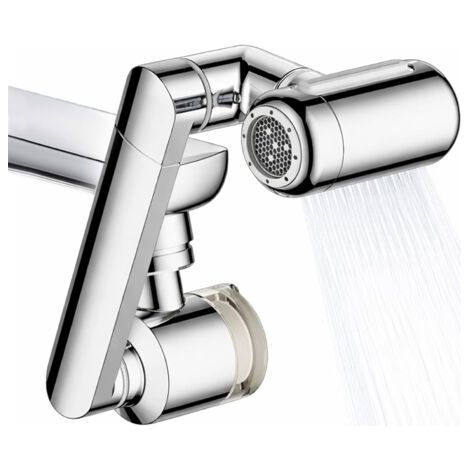 1080° Rotating Faucet Extender with Upward Facial Mist, 4 Water Modes & Built-in Filter, Adjustable Swivel Tap Aerator, Water Saving Universal Sink Sprayer for Kitchen & Bathroom Faucet (1/5)
