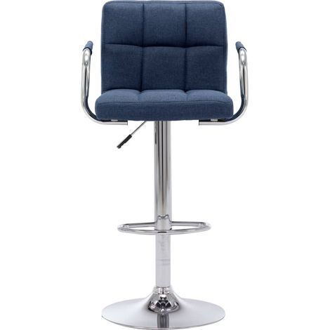 Maison Exclusive - Barhocker Blau Stoff