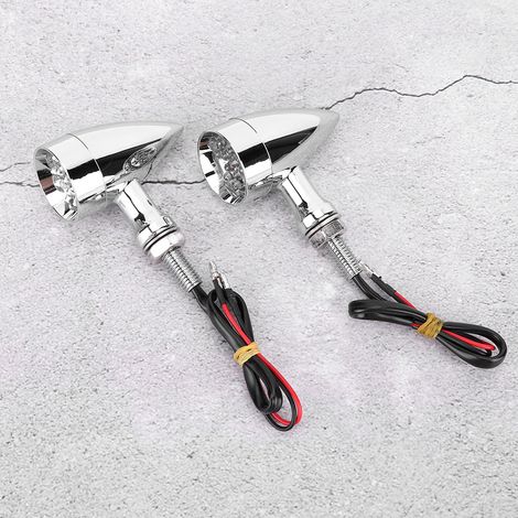 1 Paar LED-Blinker im Retro-Stil mit Gitter für Yamaha/Indian Motorräder (1/5)