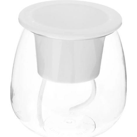 Pot de fleurs suspendu en faux rotin pour Yi avec design (1/5)