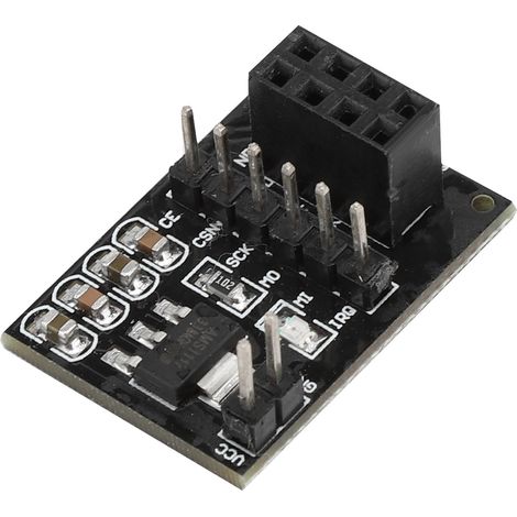 10 Pièces Module Émetteur-Récepteur NRF24L01+ 3.3V avec Antenne et Support de Carte (1/5)