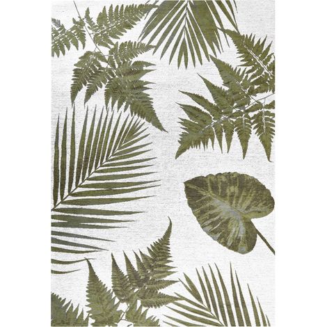 Teppich BARZAH Grün 200 x 300 cm Baumwolle