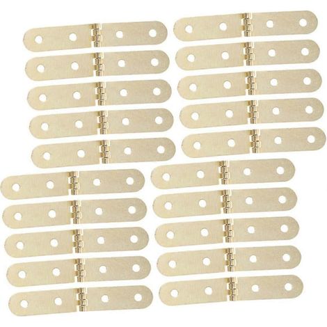 TEHAUX Lot de 20 petites charnières en métal style vintage pour portes de placard et boîtes à bijoux (1/5)