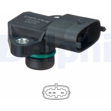 Capteur, pression du tuyau d'admission Delphi Technologies PS10225 HYUNDAI